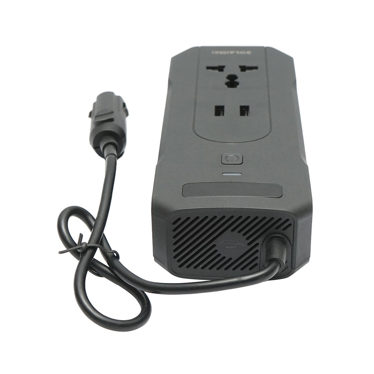 Invertor tensiune 12V-220V 200W, display digital LED, unda sinusoidala modificata, port USB, USB-C, iesire AC pentru laptop, telefon, frigider auto